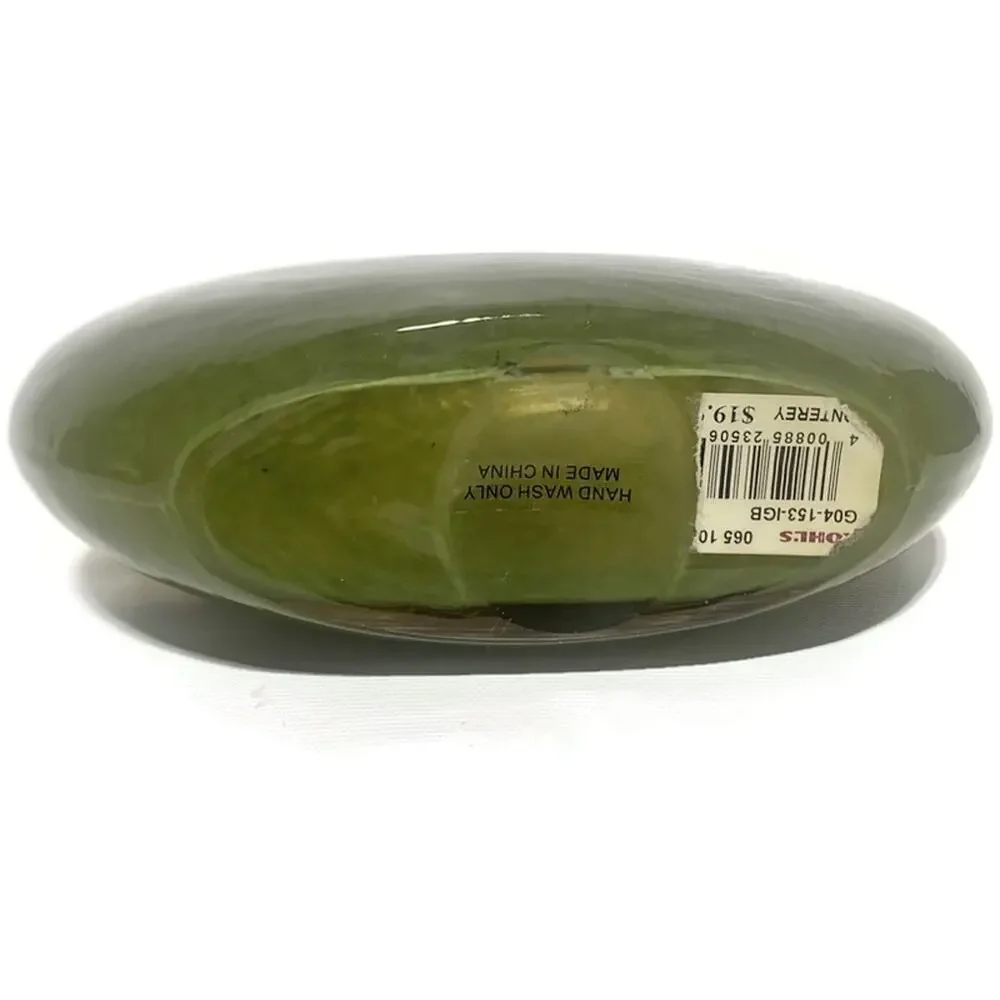 Kohl's Monterey Avocado Blown Glass Vase 8